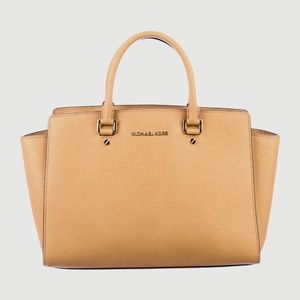 Michael Kors Selma Large Saffiano Leather Satchel